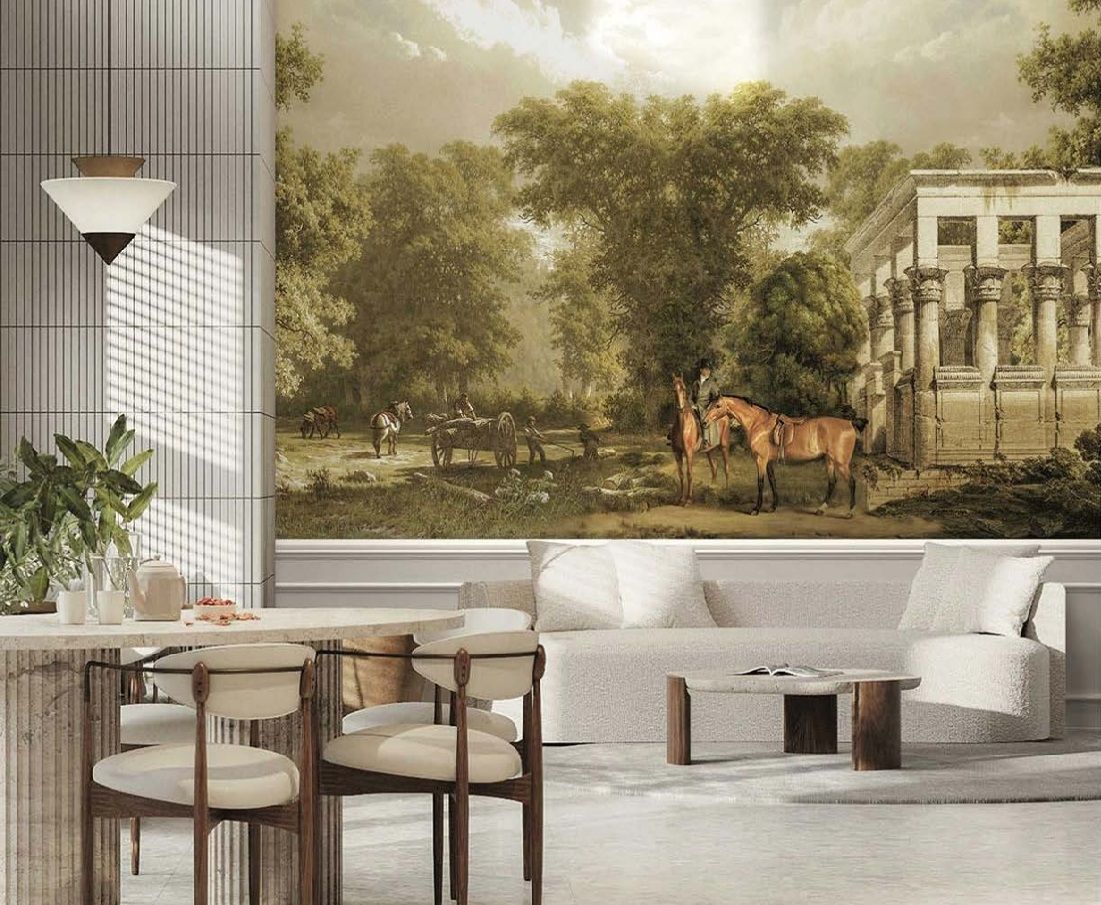 Olive - Countryside Ruins Mural