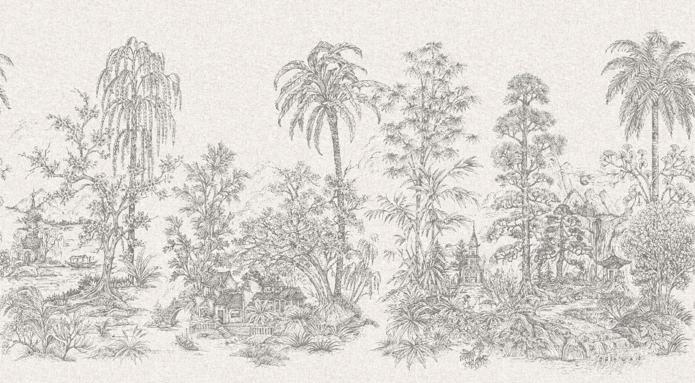 Mandalay Mural - Grey