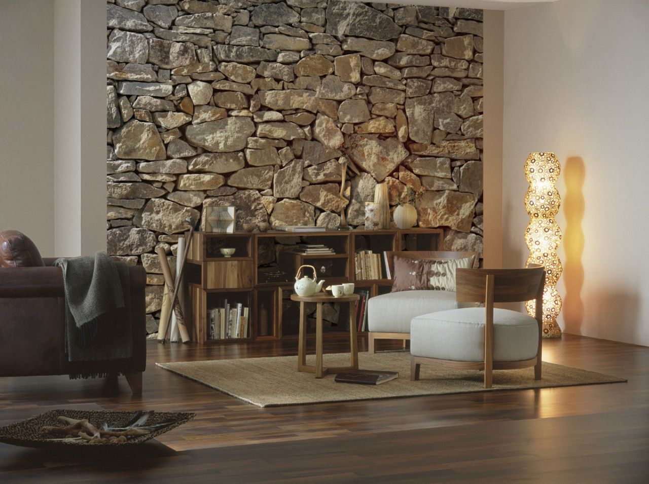 Stone Wall Mural