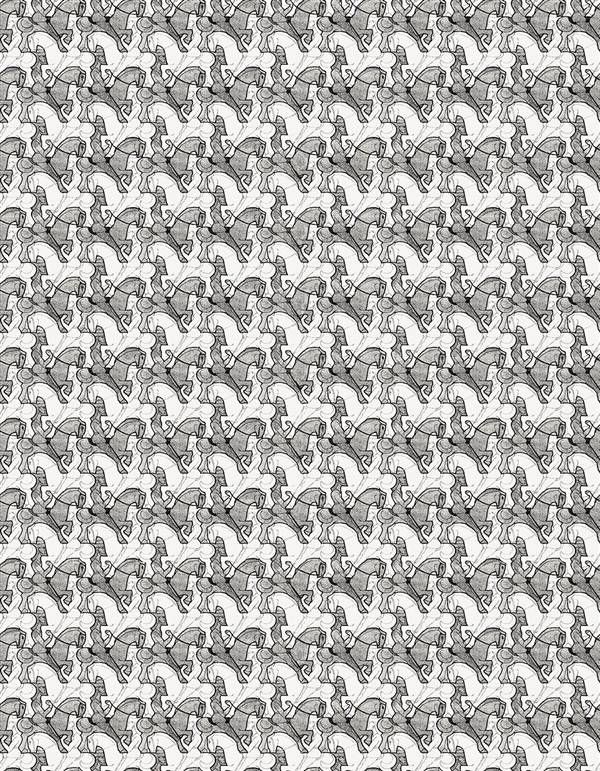 Grey - Horseman by Escher