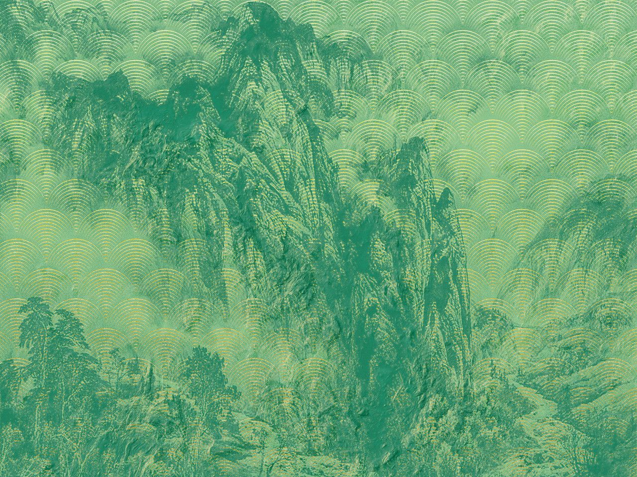 Montagnes Mural