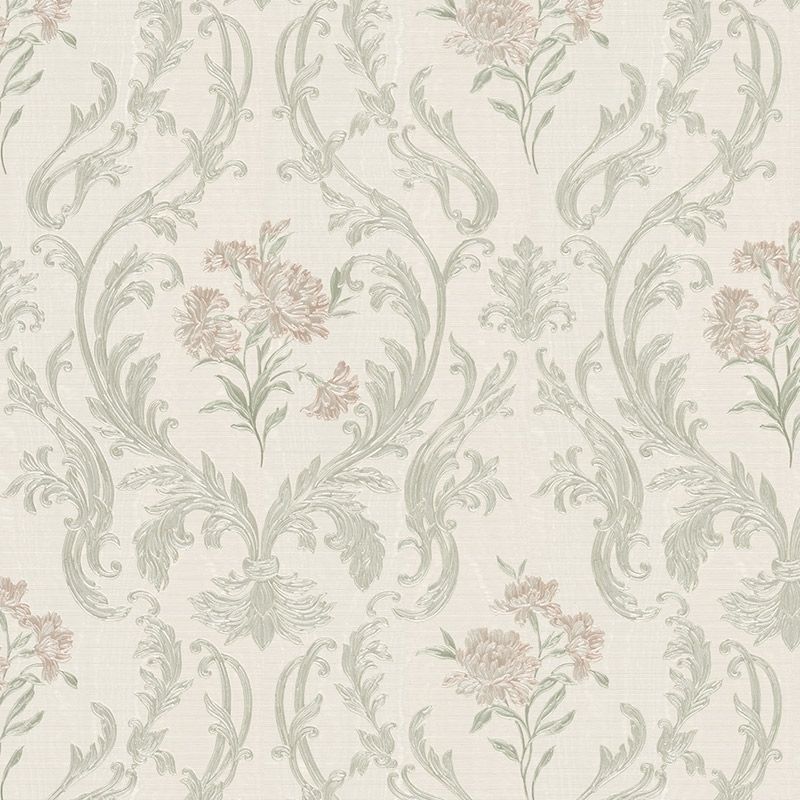 Pewter - Belvedere Damask