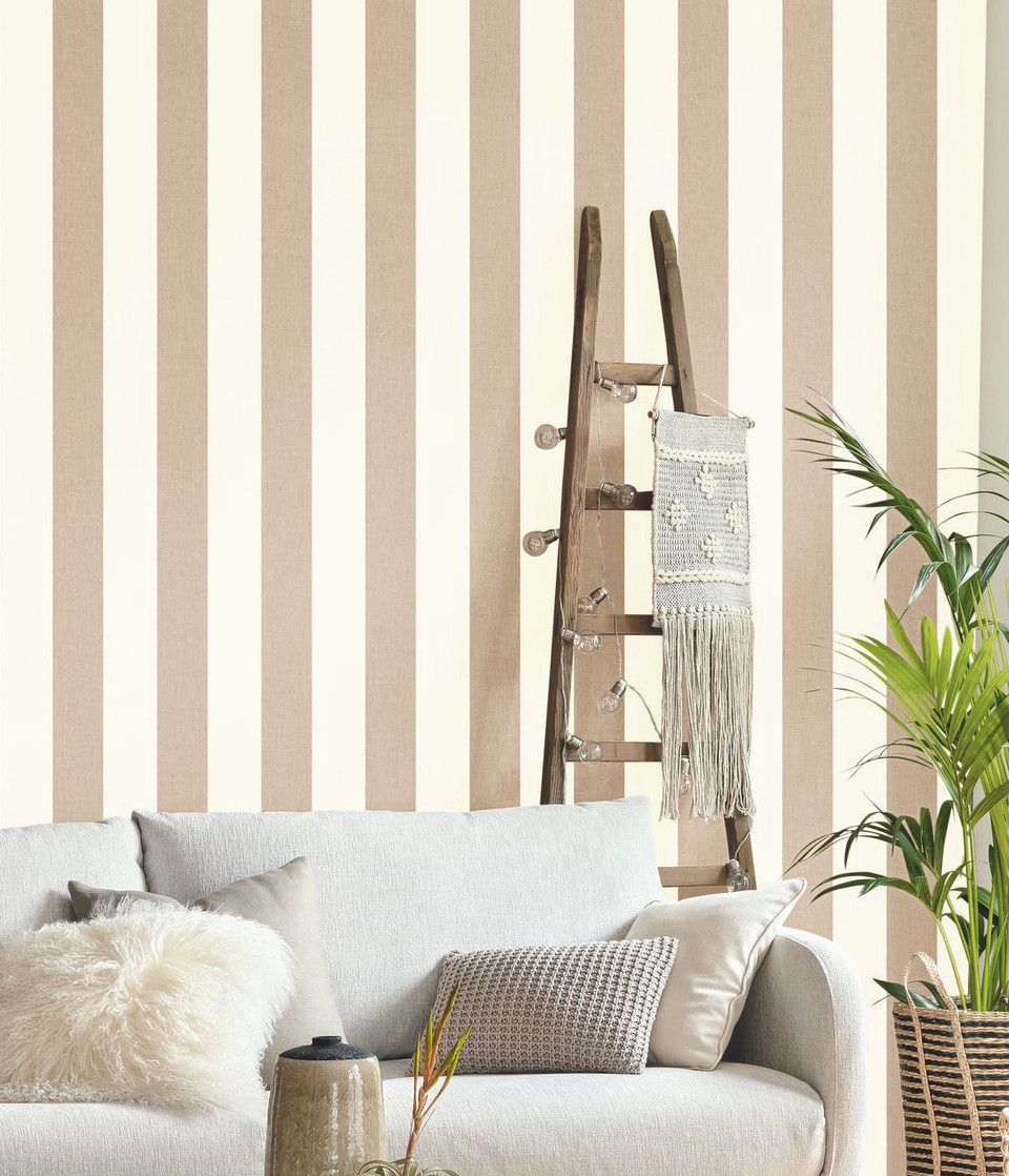 Beige - Linen Lines - IN STOCK