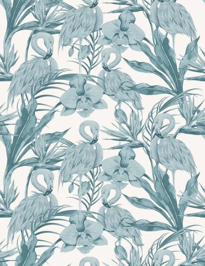 Blue - Tropical Flamingo
