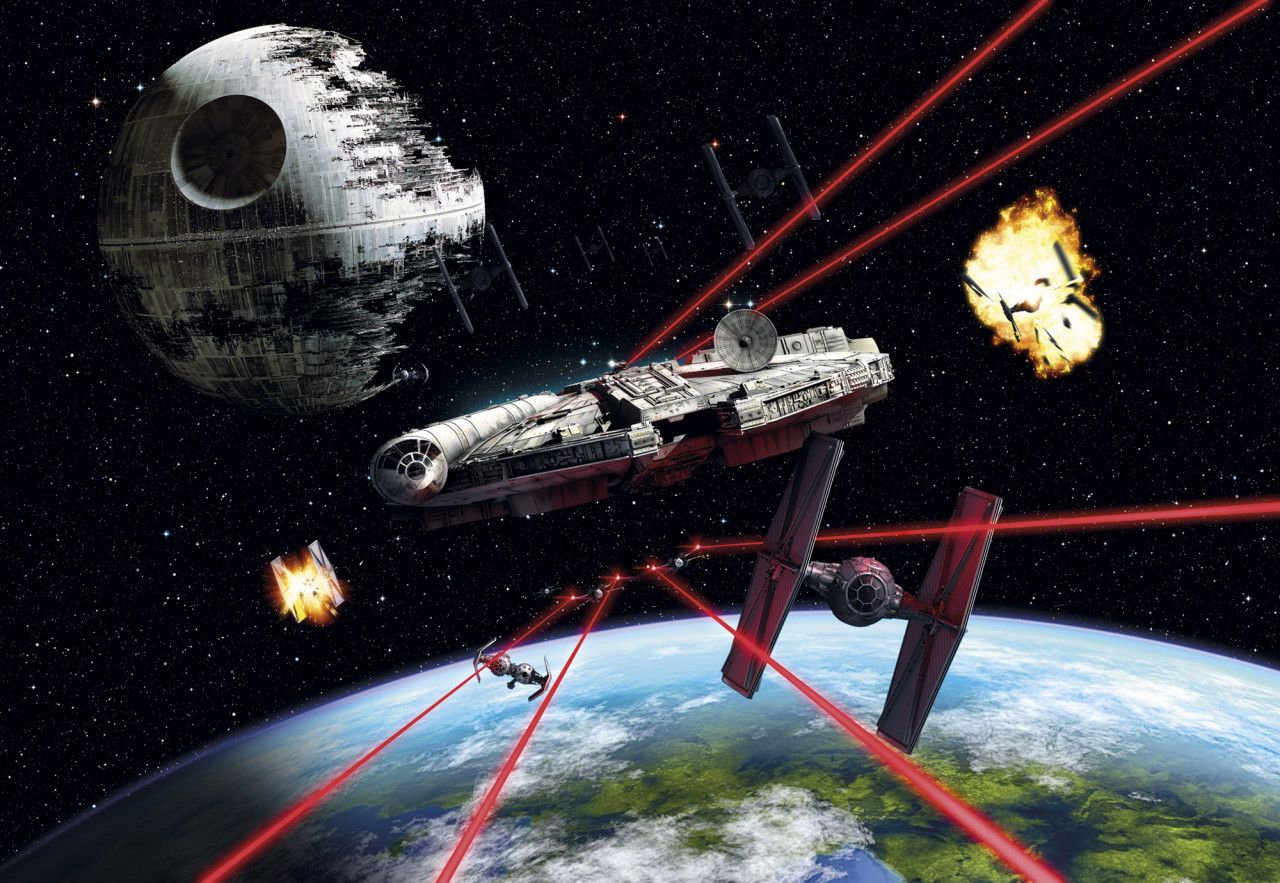 Star Wars Millennium Falcon Mural