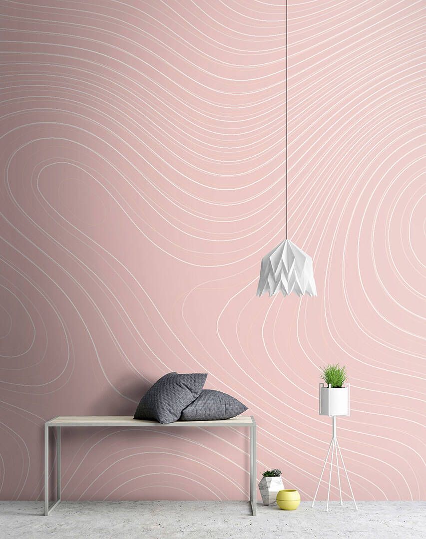 Zen Garden Mural - Pink