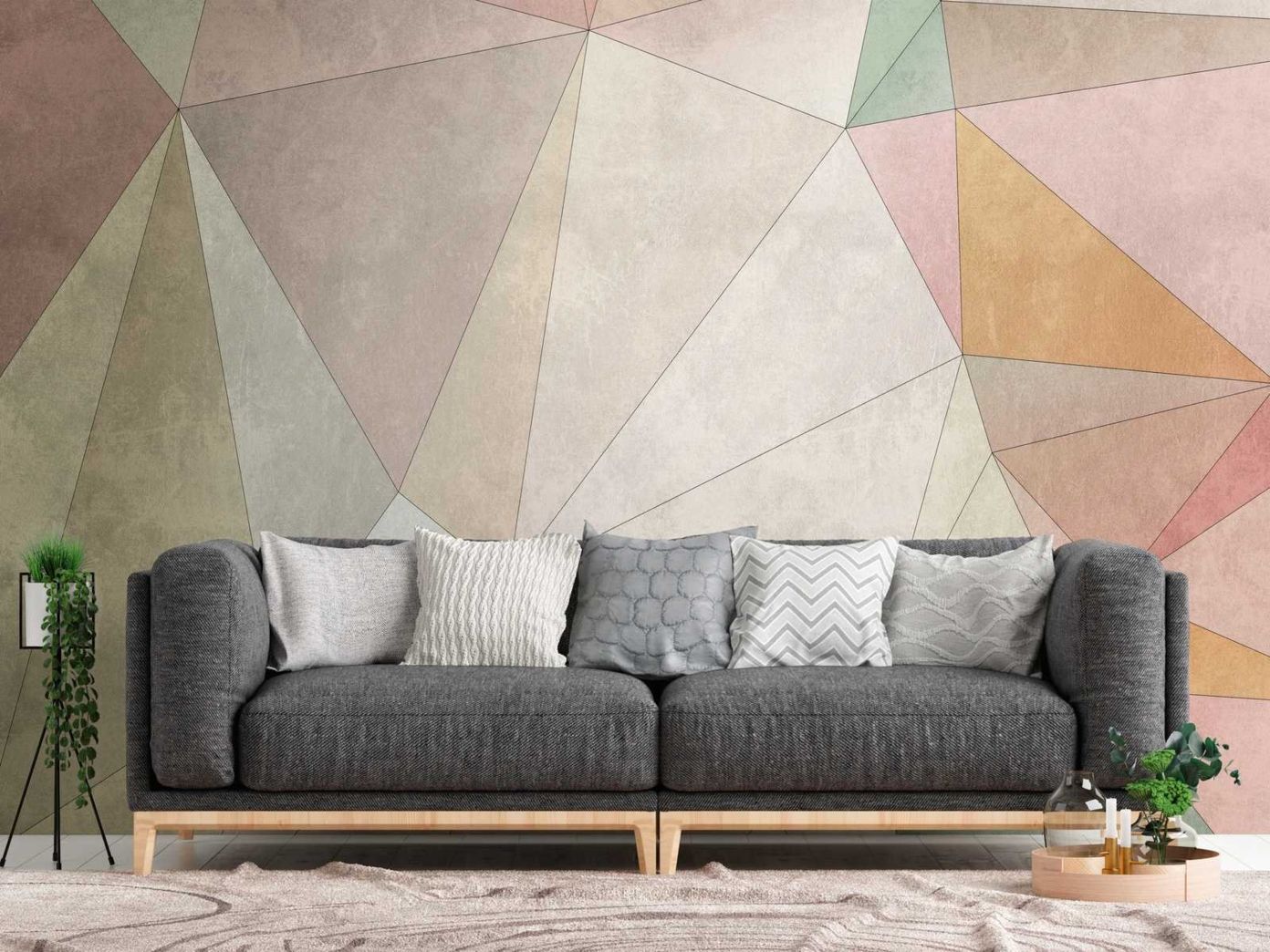 Pastel Shard Mural