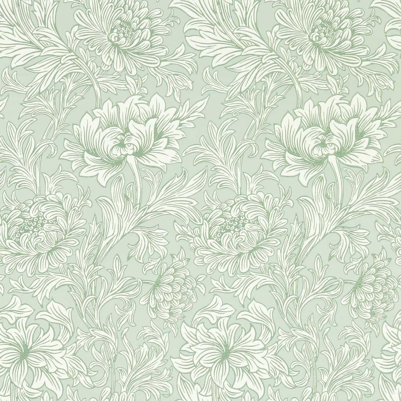 Sage - Simply Chrysanthemum Toile