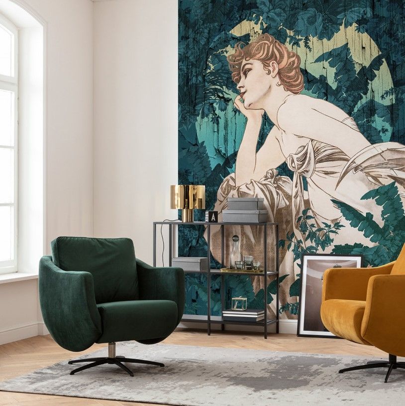 Songes Vert Mural