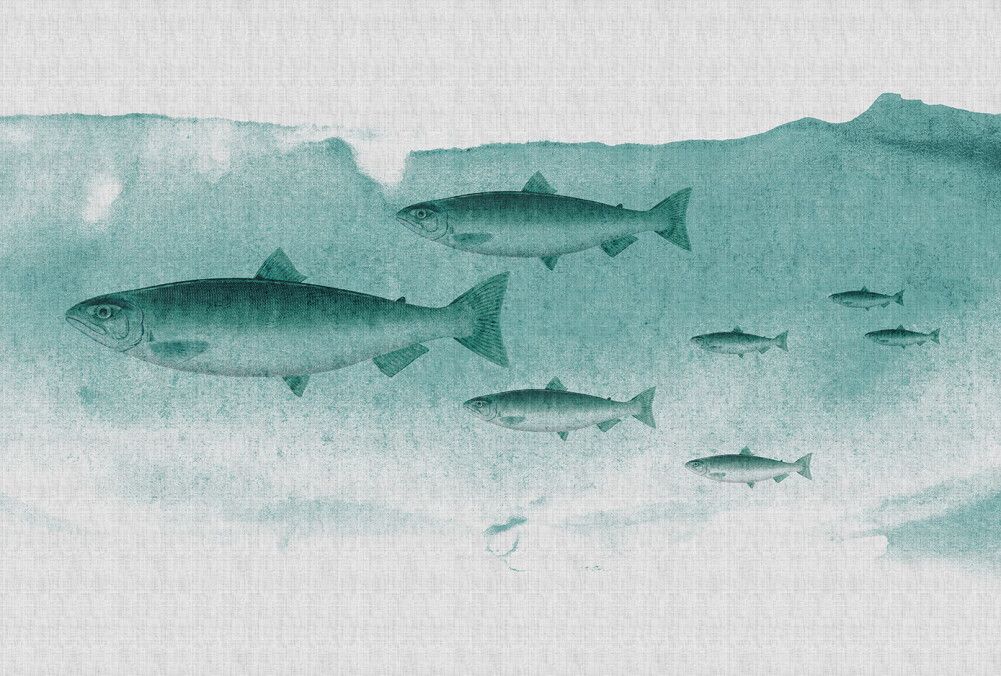 Into the Blue Mural - Teal