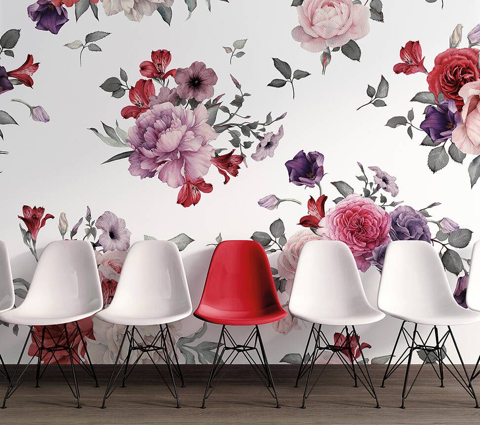 Peony Posies Mural