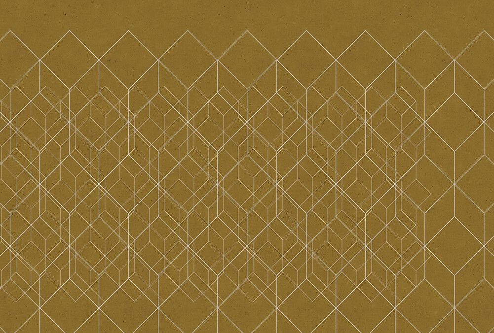 Network Mural - Mustard