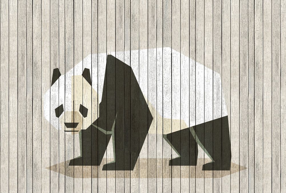 Born to be Wild Mural - Panda