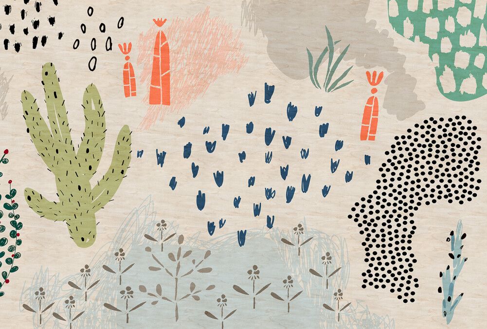 Crayon Garden 2 Mural