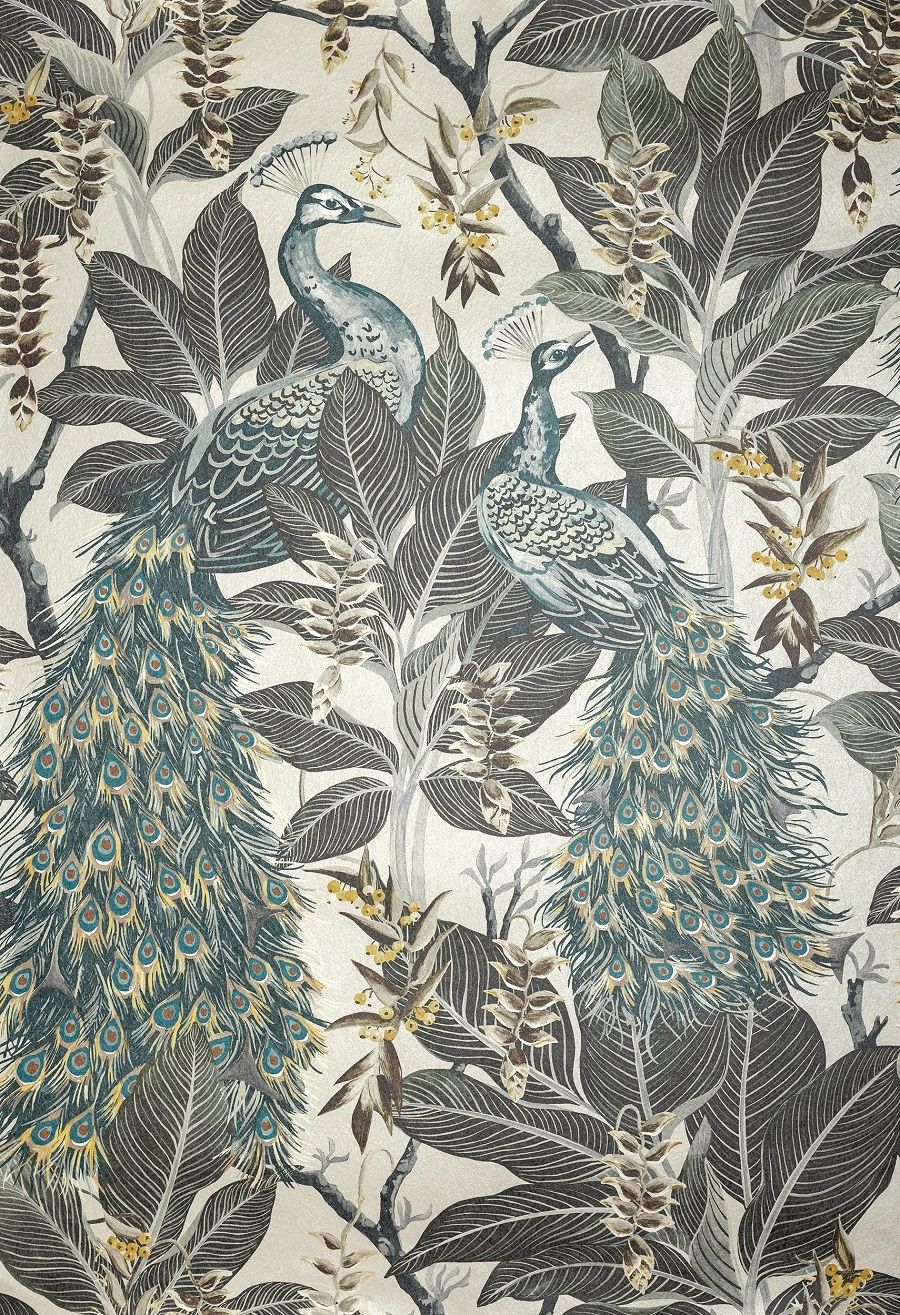 Taupe - Royal Peacock by Catherine Martin