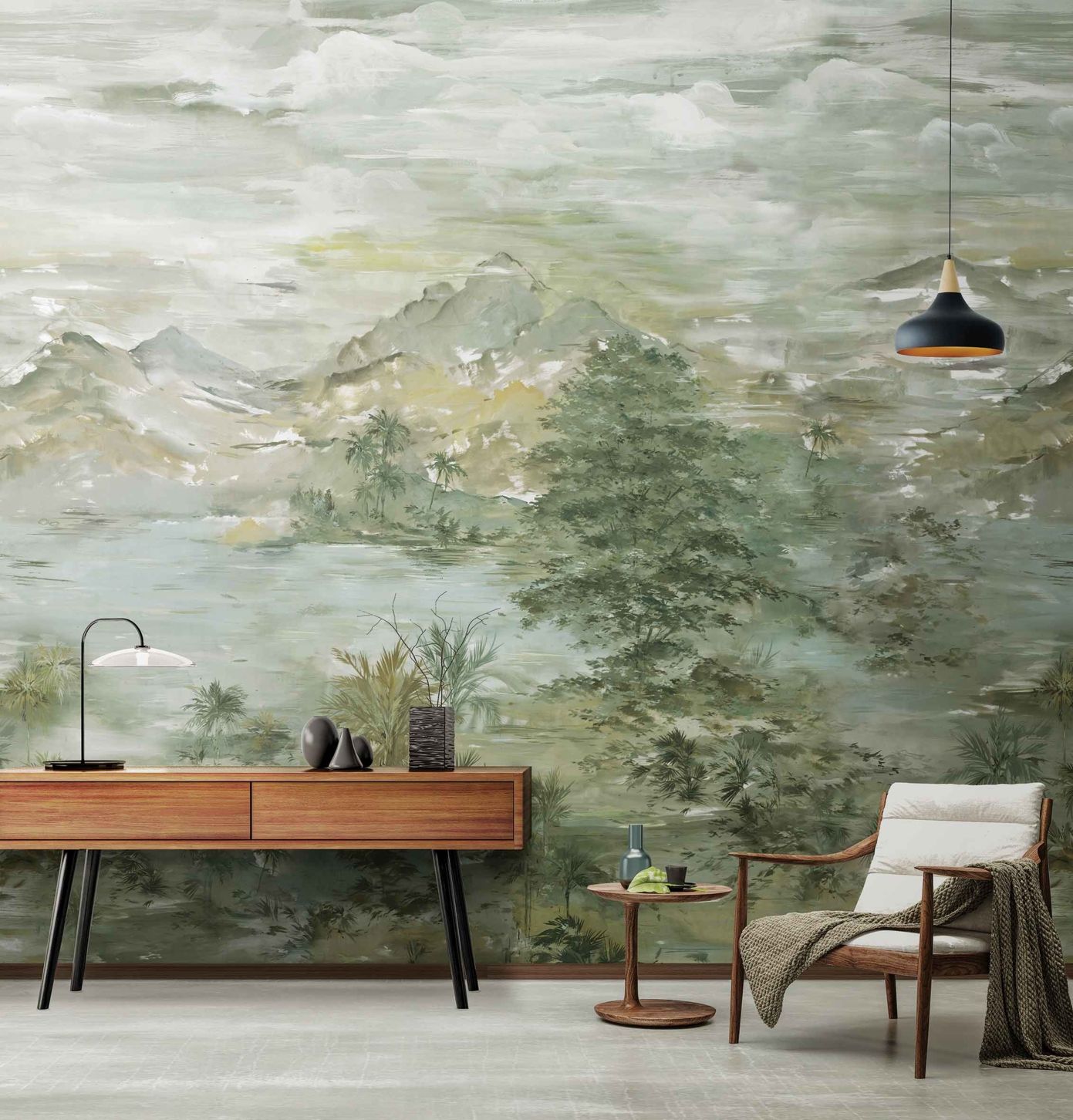 Chinese Landscape Mural