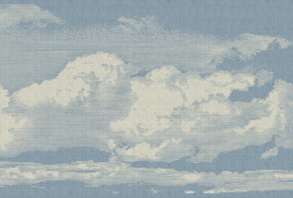 Clouds Mural - Blue