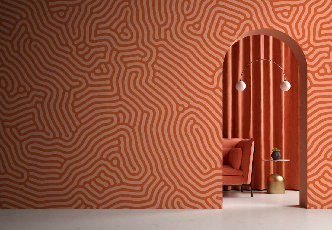 Sahel Mural - Orange