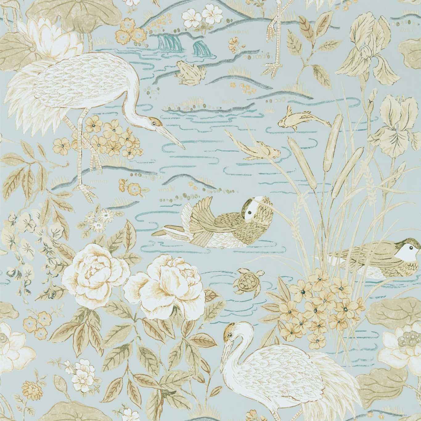 Blue - Crane and Frog