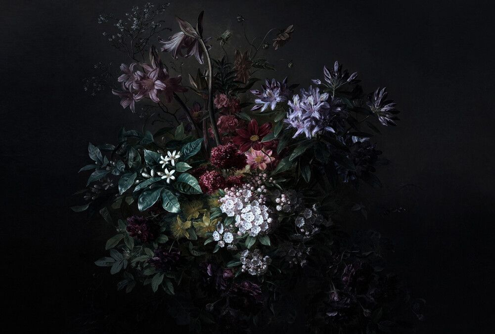 Bouquet Noir 2 Mural