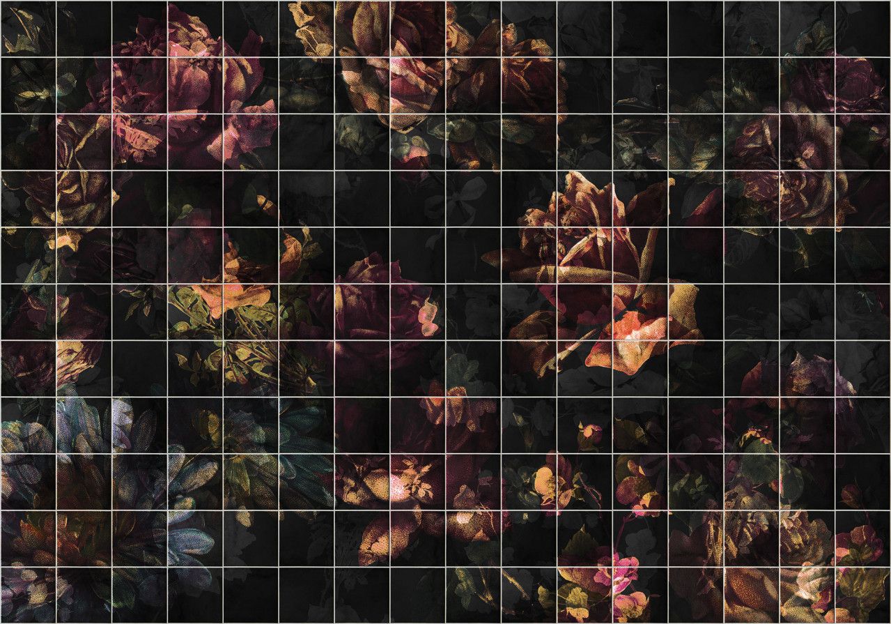 Flower Tiles Mural
