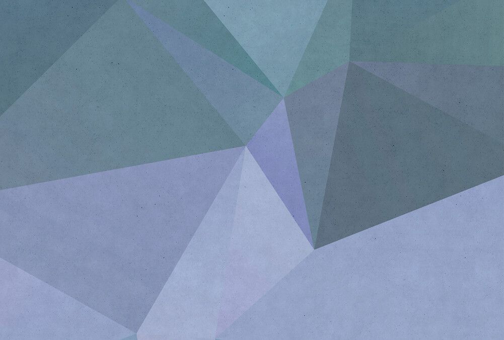 Polygonal Mural - Purple