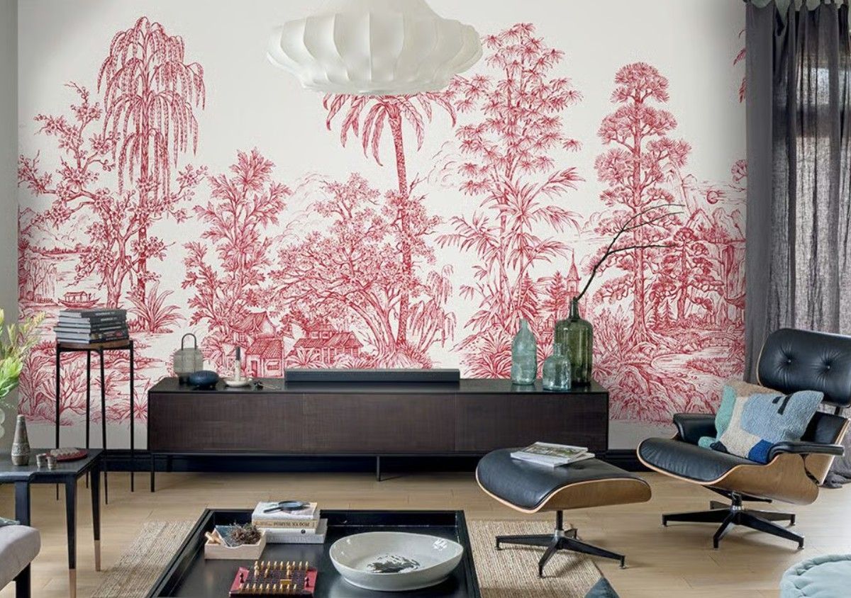 Mandalay Mural - Red