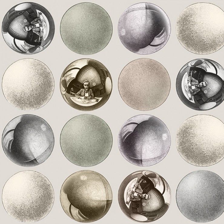 Taupe - Sphere by Escher