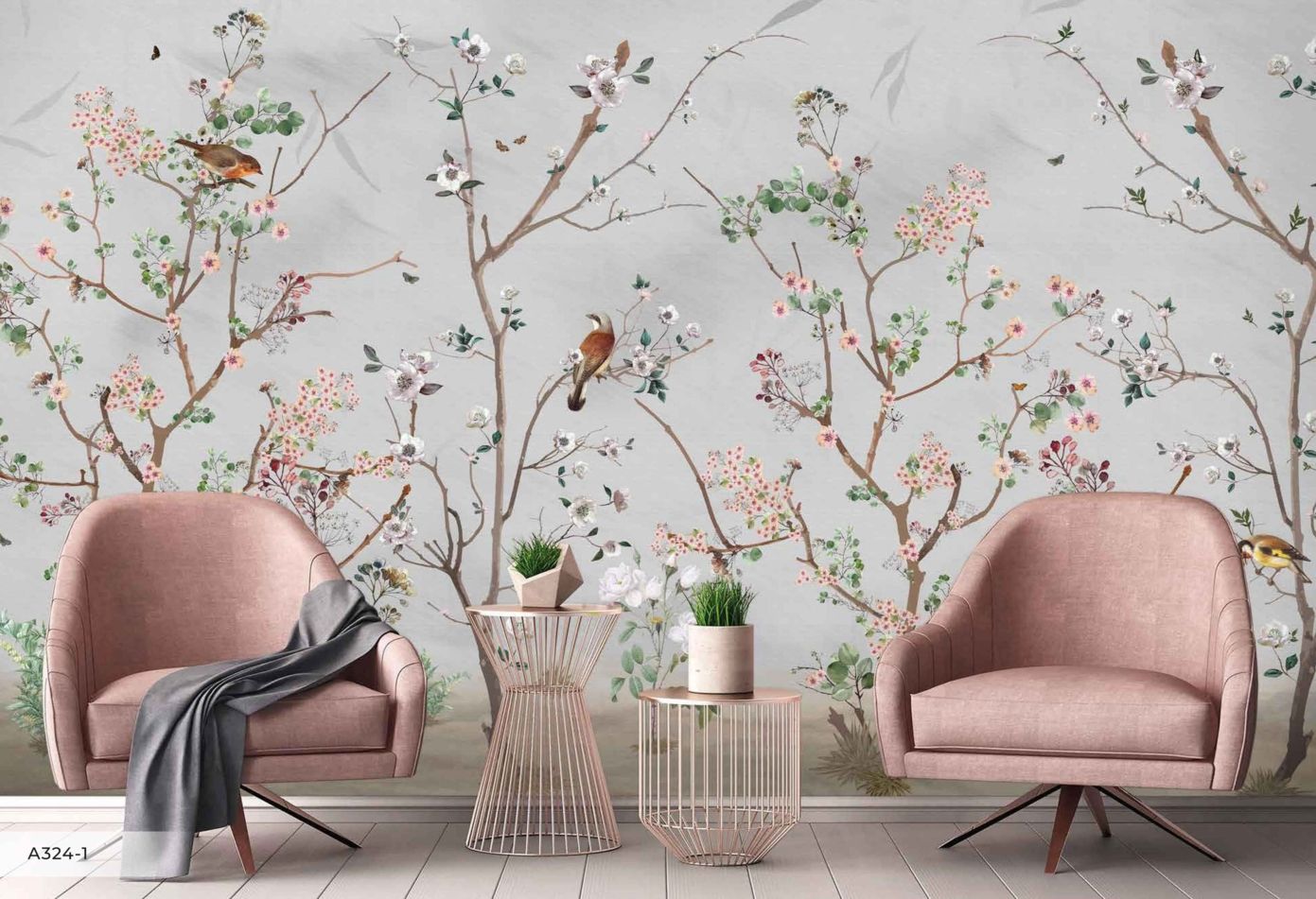 Blossom Chinoiserie Mural