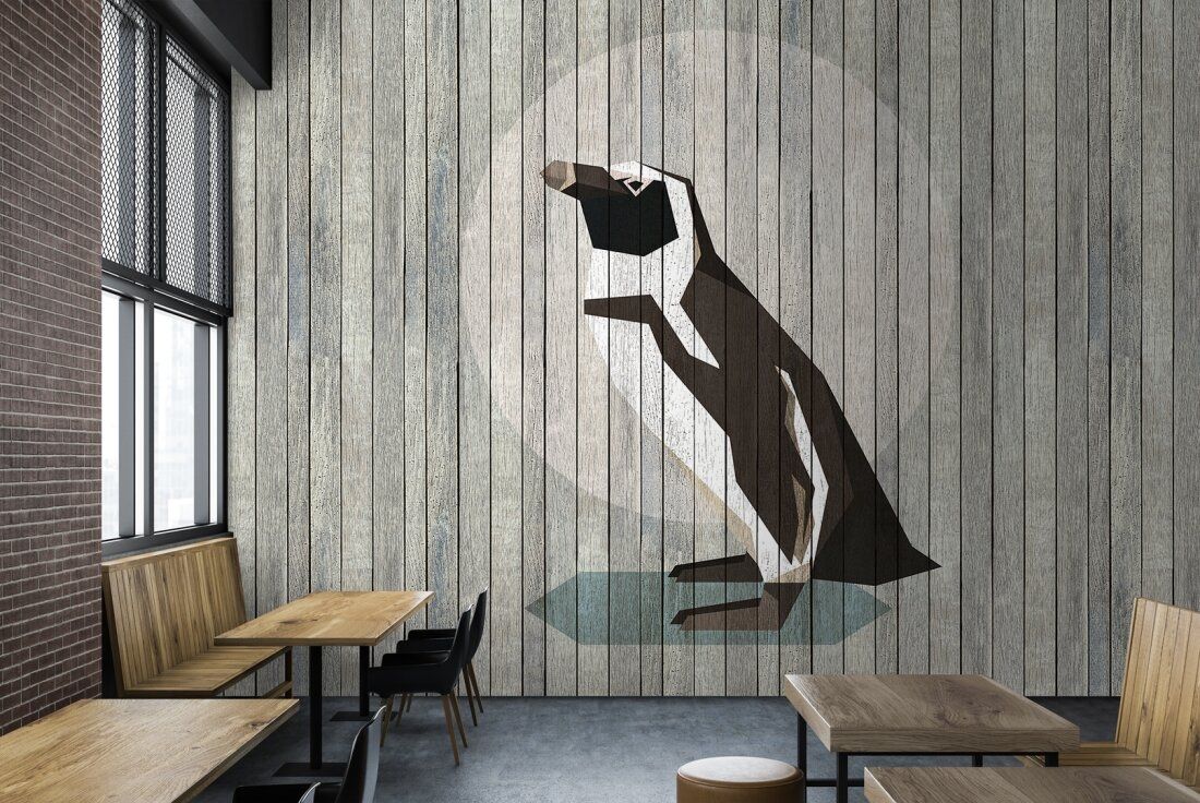 Born to be Wild Mural - Penguin