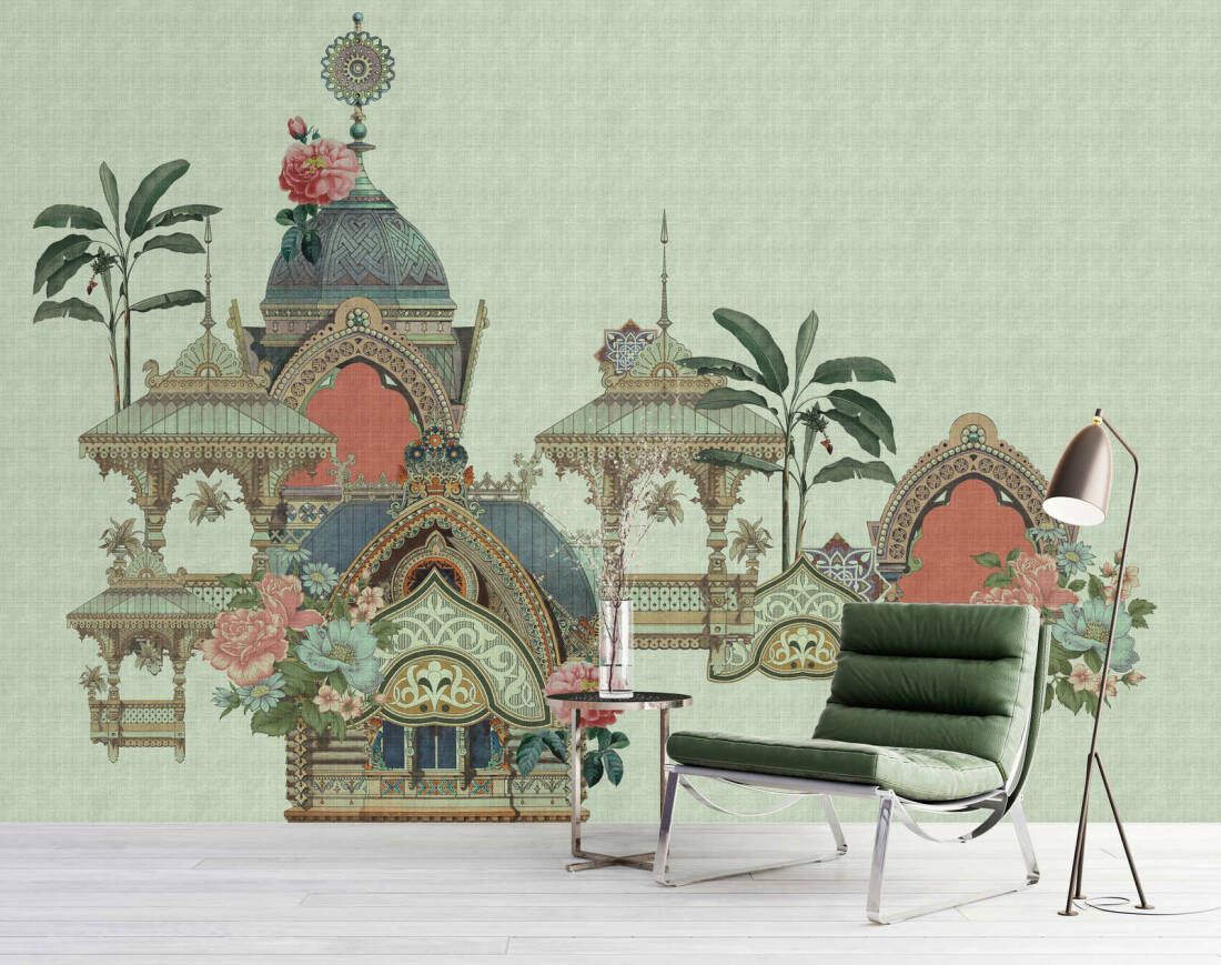 Jaipur Mural - Green