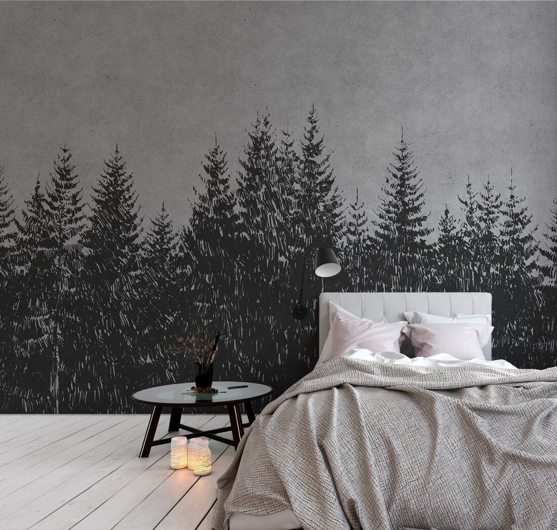 Black Forest Mural - Grey
