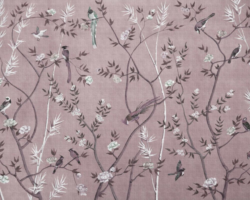 Tea Room Mural - Pink