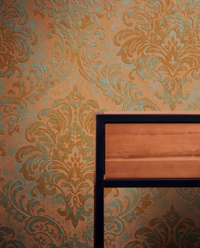Terracotta - Vienna Damask