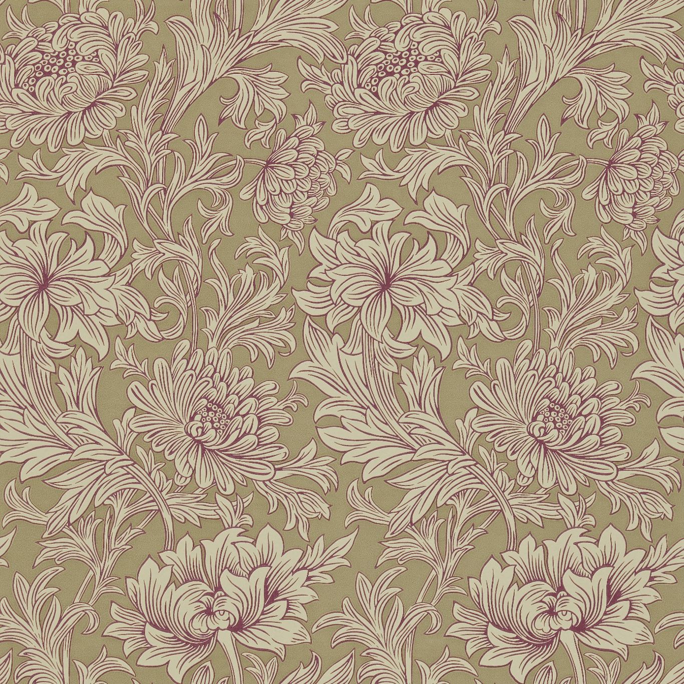 Brick - Chrysanthemum Toile