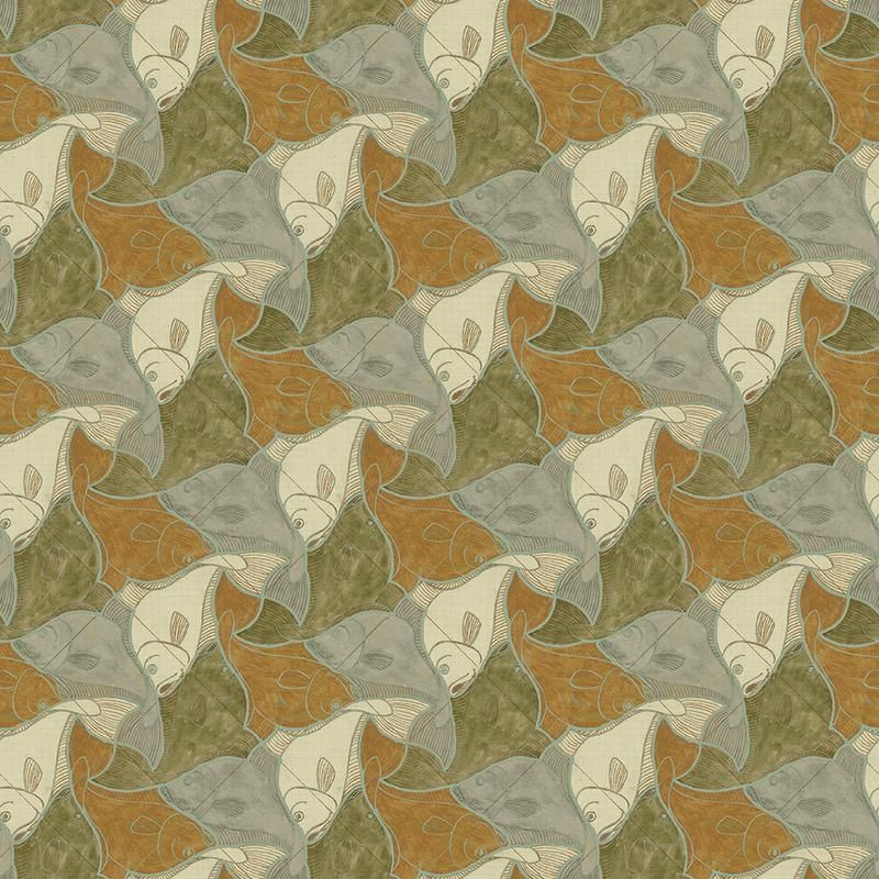 Khaki - Fish by Escher
