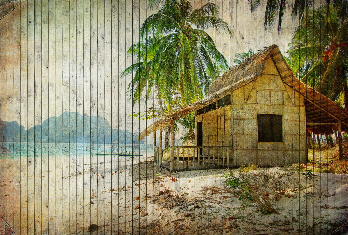 Tahiti Cabin Mural