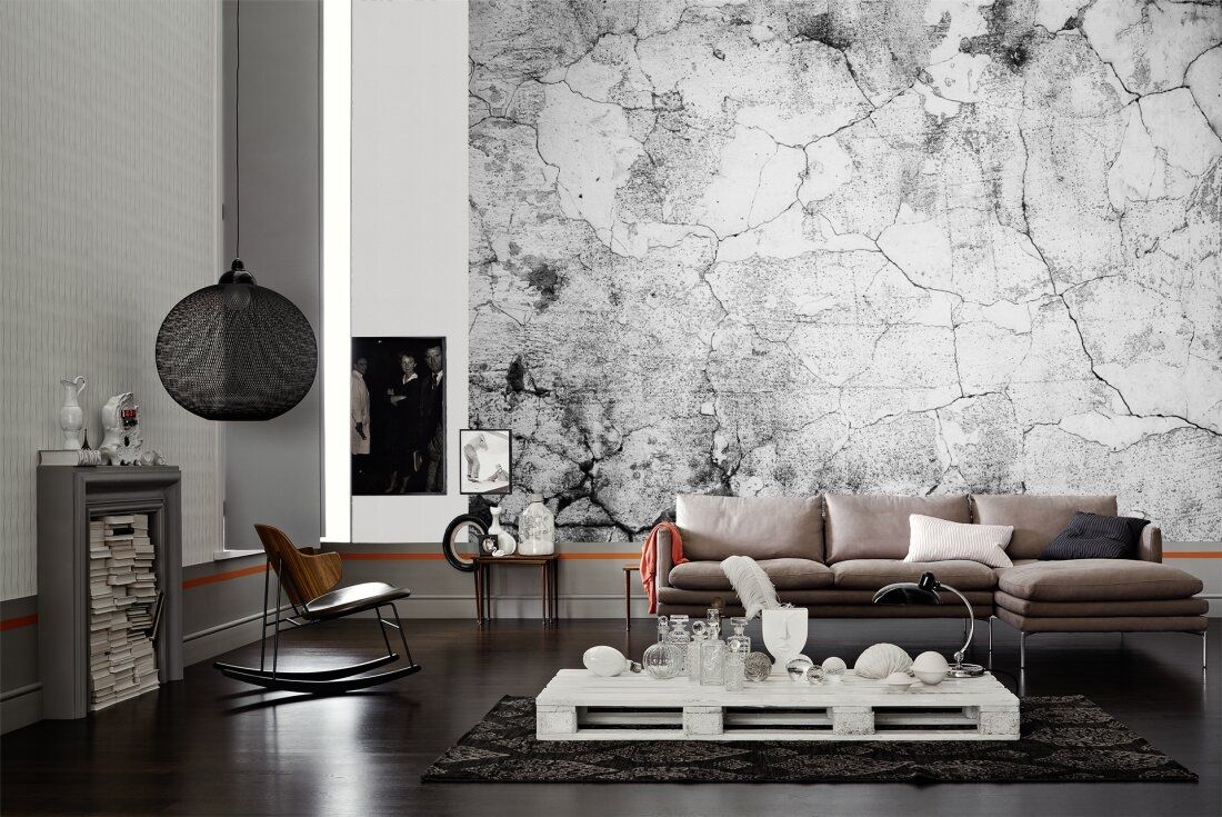 Cement Crack Mural