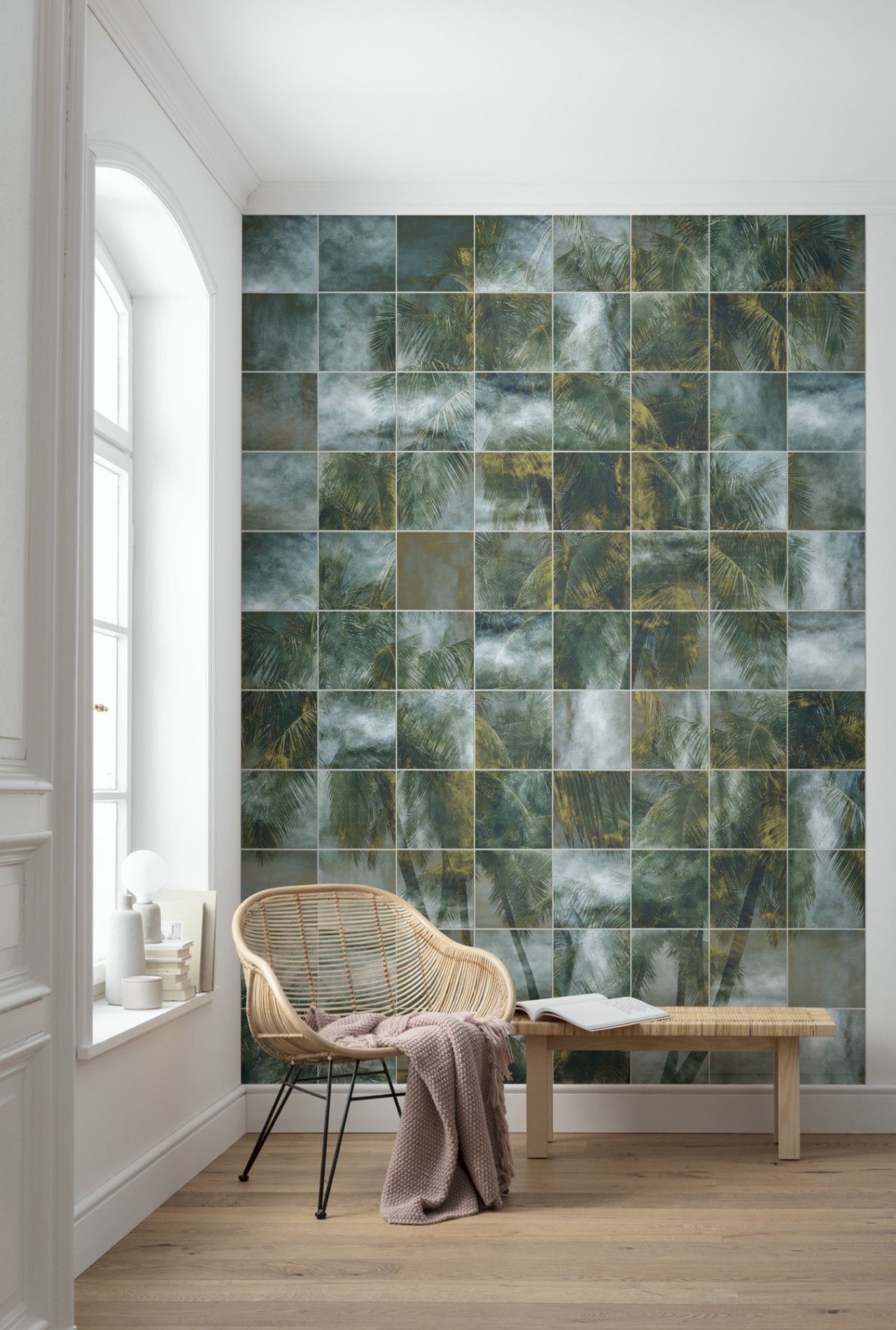 Palm Puzzle Mural