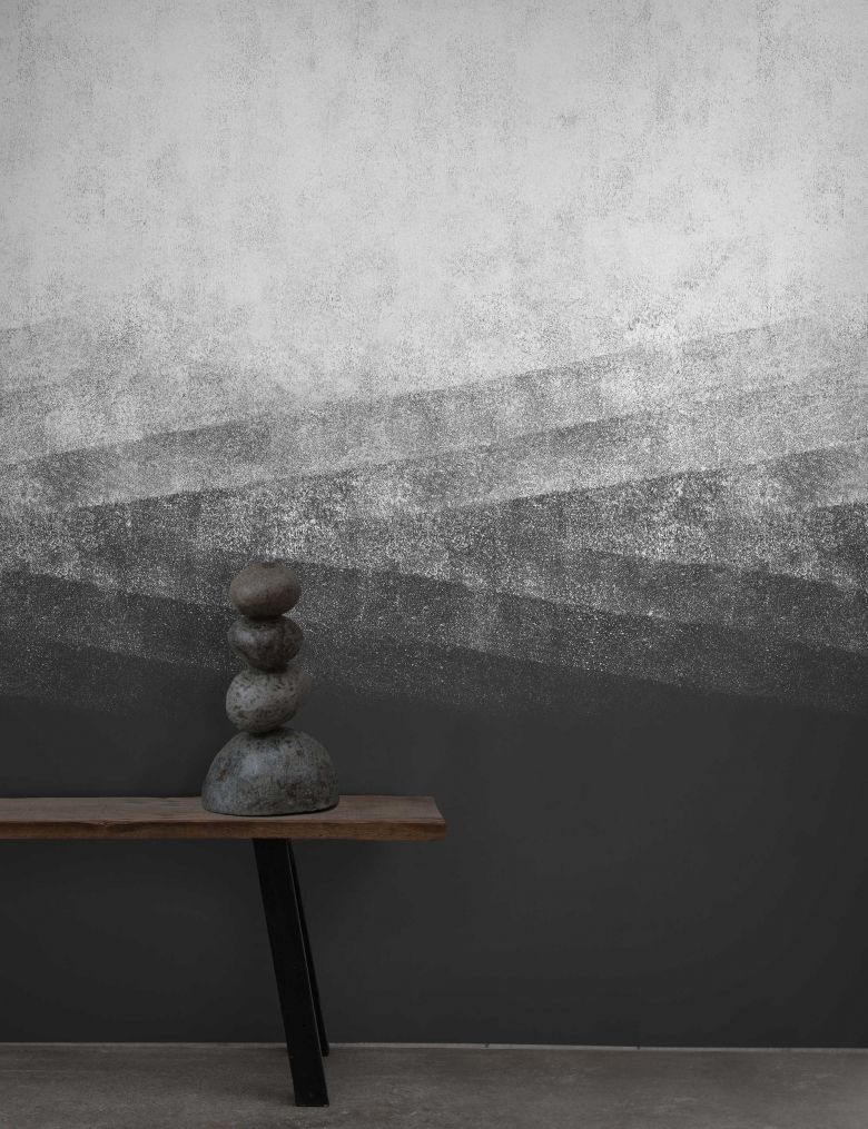 Charcoal - Misty Beach Mural