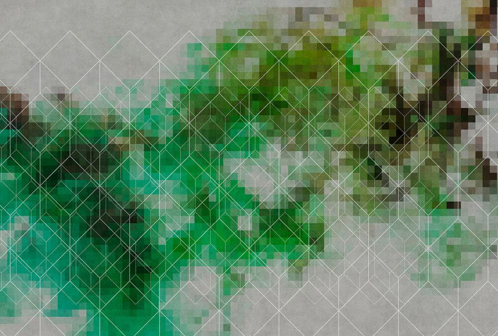 Colour Network Mural - Green