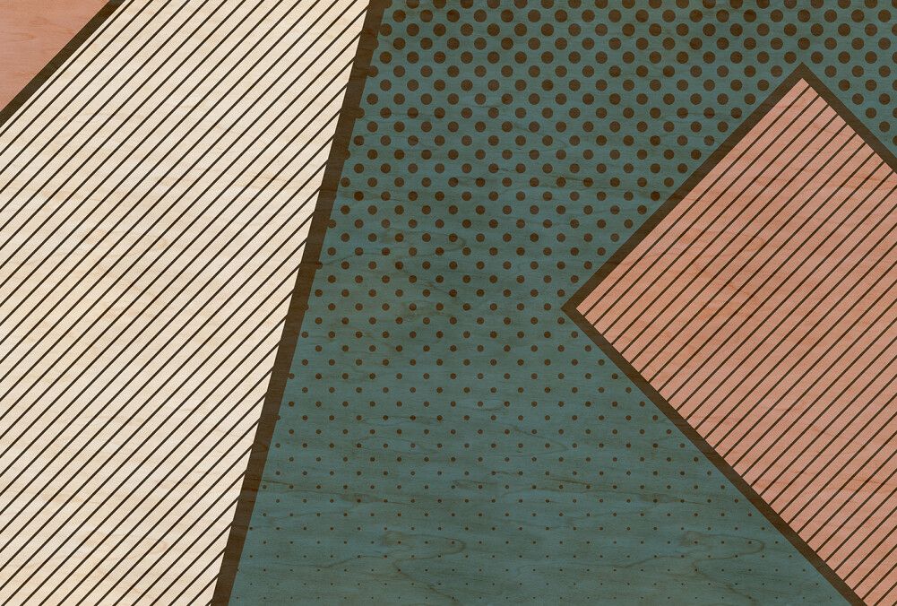 Pattern Play Mural - Teal