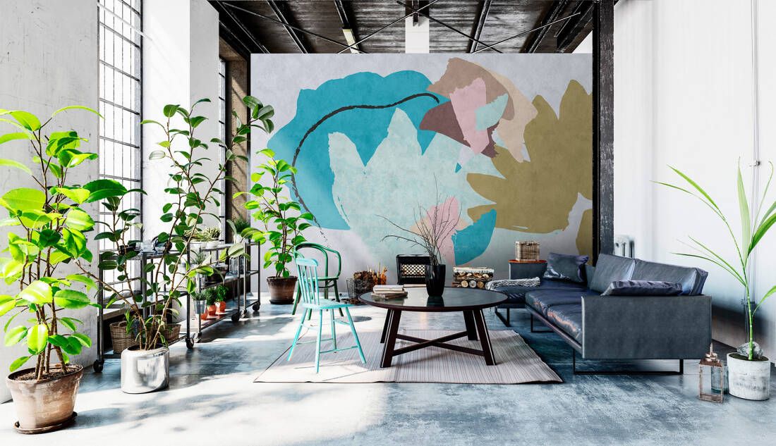 Floral Collage 1 Mural