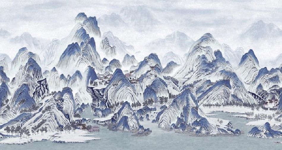 Blue - Mountain Village Mural