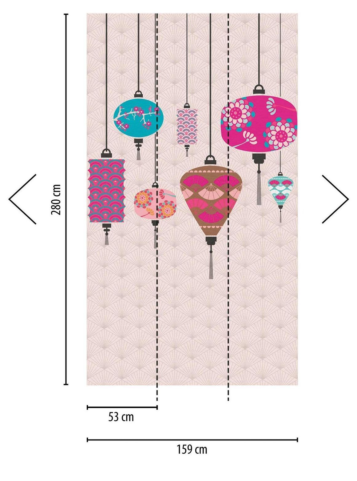 Hanging Lanterns Panel