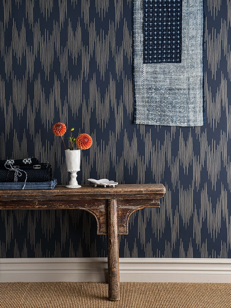 Navy - Ikat
