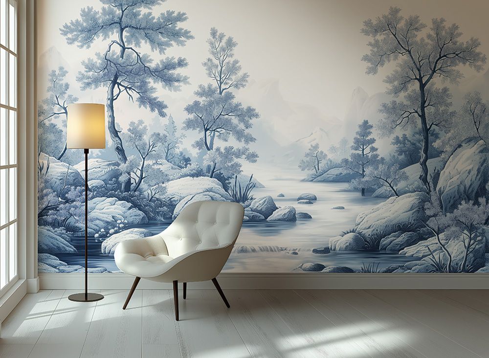 Arcadia Mural - Blue