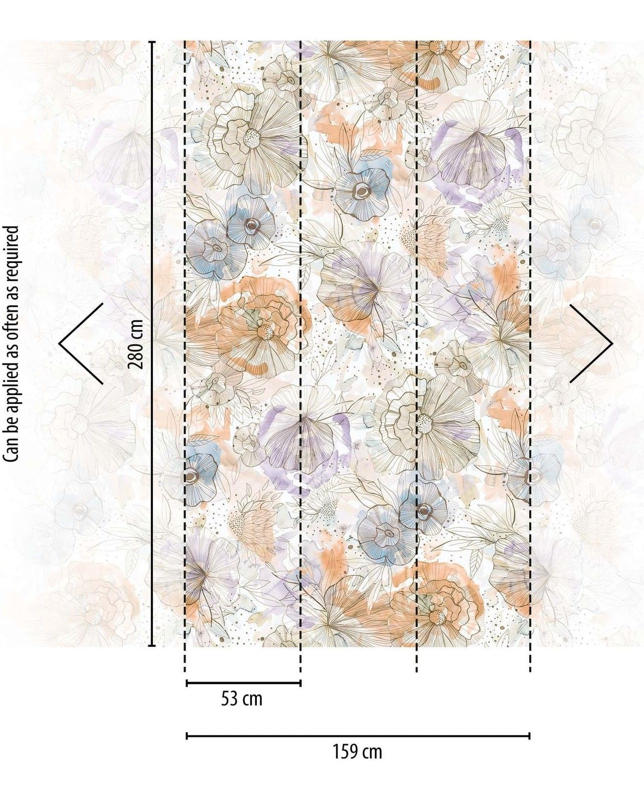 Peach - Aquarelle Dreams Panel
