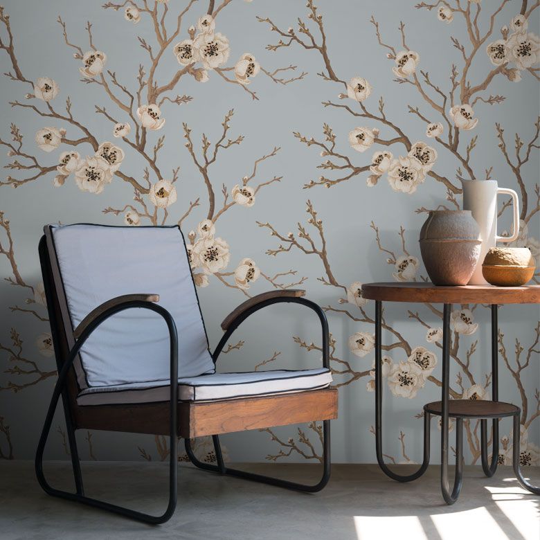 Duck Egg - Japanese Floral Tree