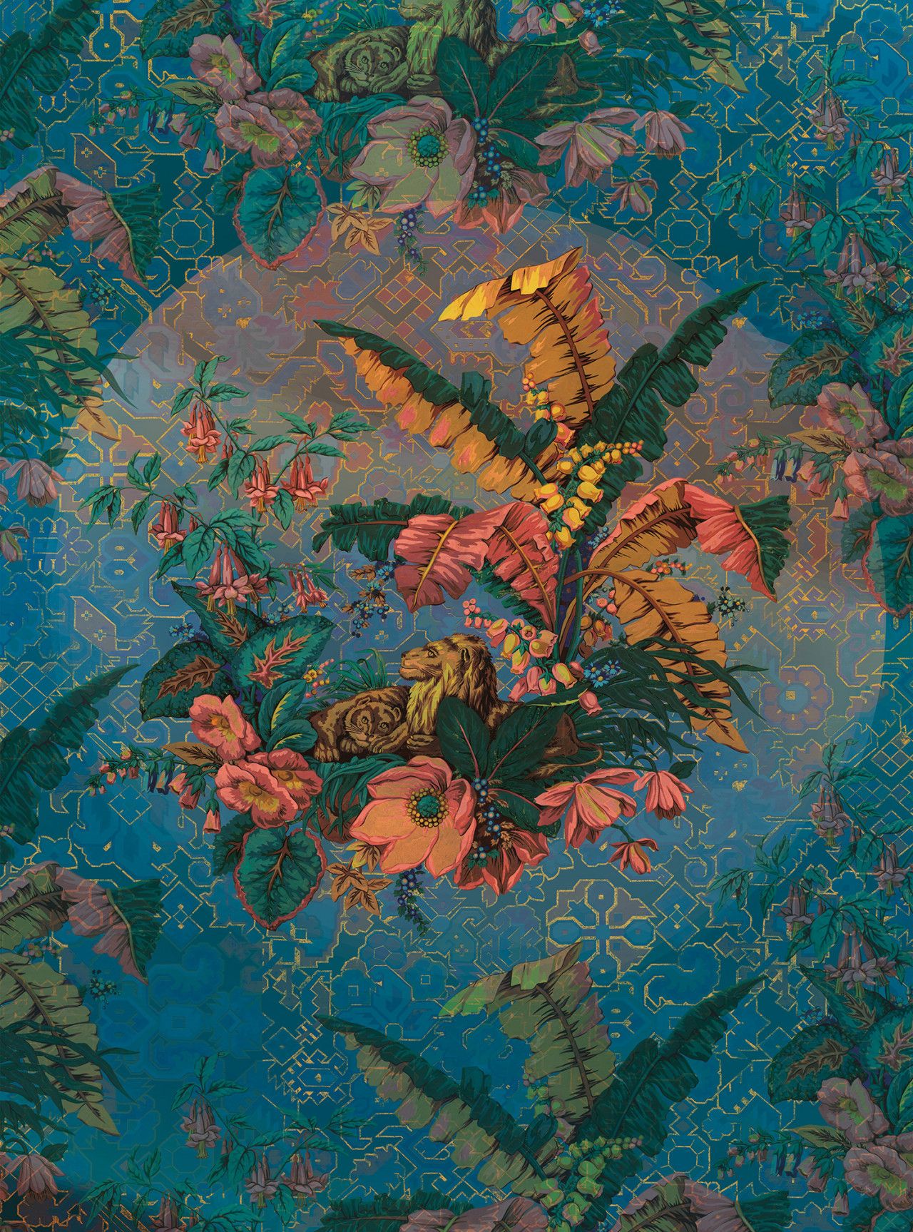 Orient Bleu Mural